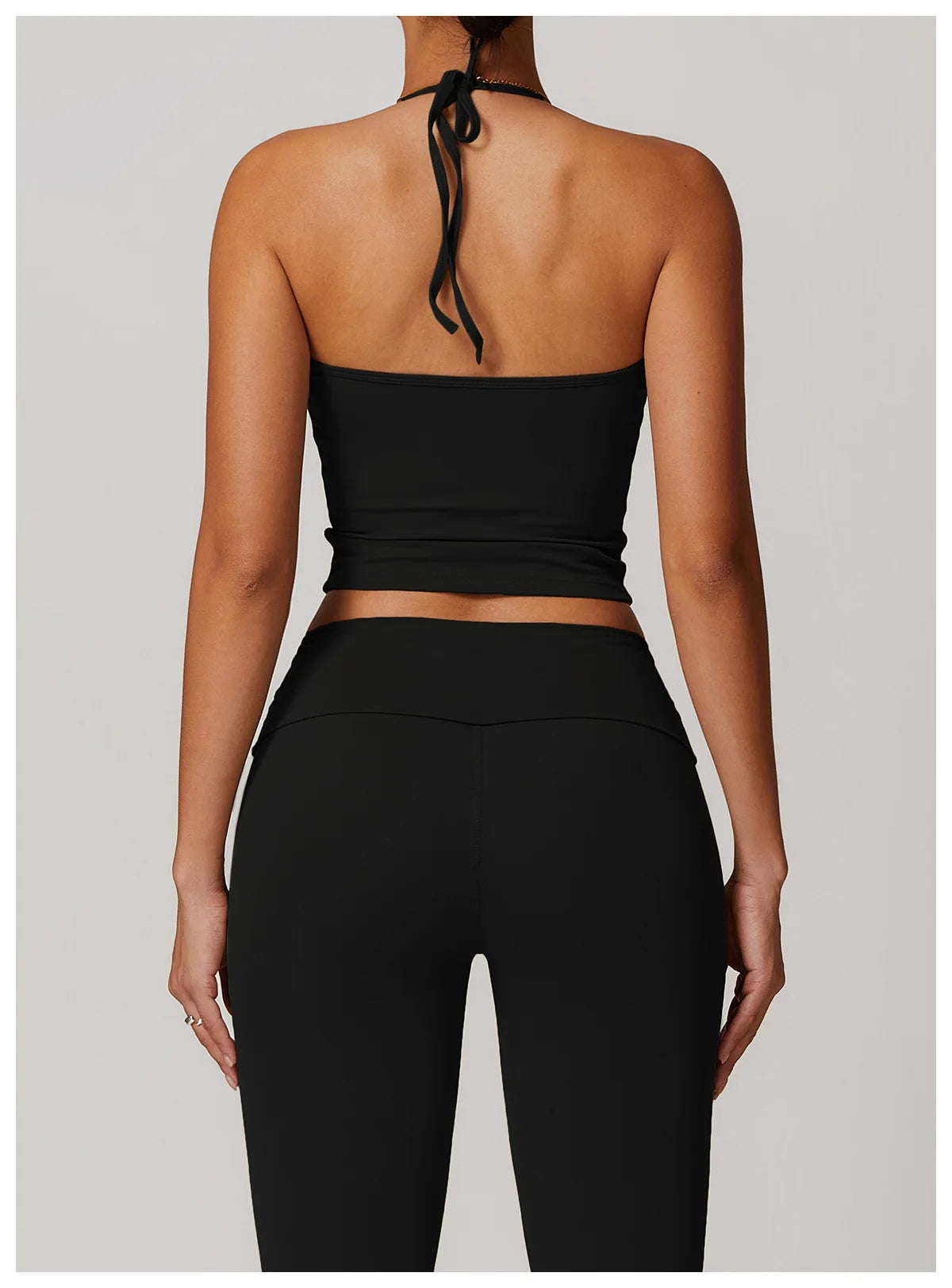 Impact Sports Bra Women Halter Top High Support Push-up Open Back Gym Wear Sexy Fitness Tops Yoga Bra Running Workout Underwear