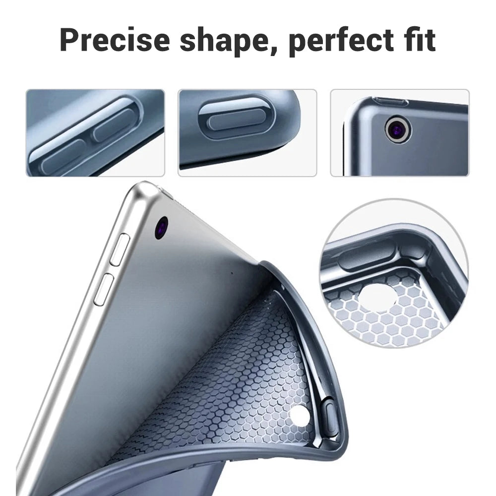 Smart Case for iPad 9.7 2018 2017 Fundas Magnetic Pu Leather Stand Cover for iPad 10.2 5th 6th Air 1 2 3 4 5 7 8 9 10 Generation