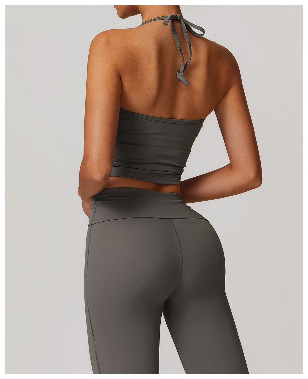 Impact Sports Bra Women Halter Top High Support Push-up Open Back Gym Wear Sexy Fitness Tops Yoga Bra Running Workout Underwear