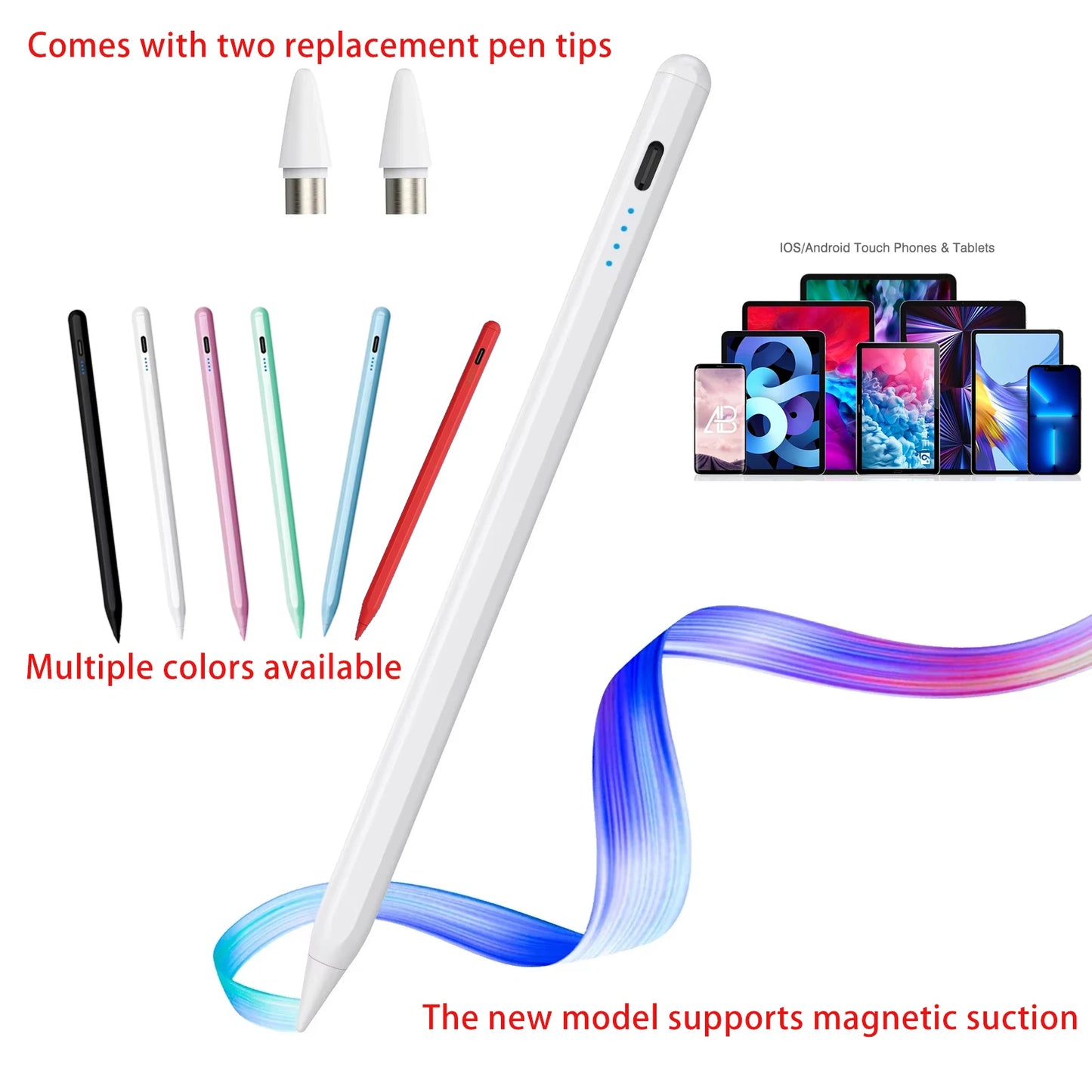 2025 Universal Stylus Pen For IOS Android Windows Tablet Phone Multicolor PEN Capacitive Stylus  Painting And Writing pencil