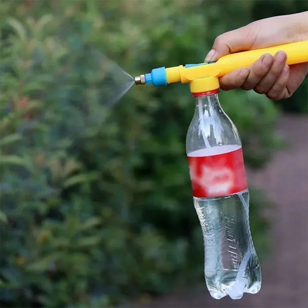 High Pressure Air Pump Manual Sprayer Adjustable Drink Bottle Spray Head Nozzle Garden Watering Tool Sprayer Agriculture Tools