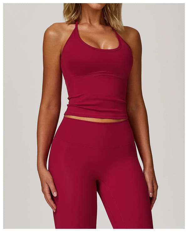 Impact Sports Bra Women Halter Top High Support Push-up Open Back Gym Wear Sexy Fitness Tops Yoga Bra Running Workout Underwear